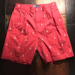 Polo Ralph Lauren Tyler Shorts Coral Pink Red 32